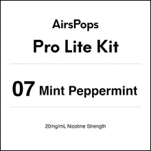 07 Mint Peppermint - AirsPops Pro Lite Vape Kit 20mg/ml Nic in AIRSCREAM NZ