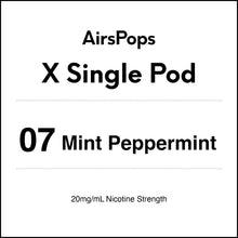 07 Mint Peppermint - AirsPops X Pod SINGLE PACK in AIRSCREAM NZ