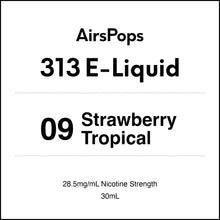 09 STRAWBERRY TROPICAL - AirsPops 313 E-LIQUID 30ml - AIRSCREAM NZ