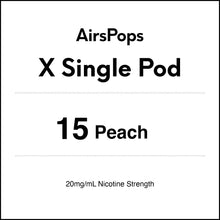 15 Peach - AirsPops X Pod SINGLE PACK in AIRSCREAM NZ