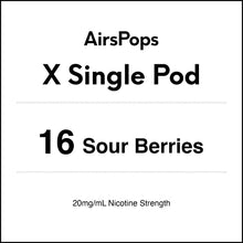 16 Sour Berries - AirsPops X Pod SINGLE PACK