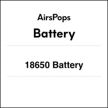 AIRSCREAM AirsPops 18650 Battery for vape device in AIRSCREAM NZ