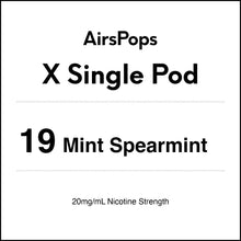 19 Mint Spearmint - AirsPops X Pod SINGLE PACK in AIRSCREAM NZ