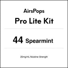 44 Spearmint - AirsPops Pro Lite Vape Kit 20mg/ml Nic in AIRSCREAM NZ