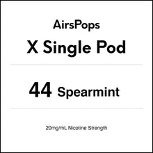 44 Spearmint - AirsPops X Pod SINGLE PACK in AIRSCREAM NZ