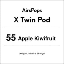 55 Apple Kiwifruits - AirsPops X Pod TWIN PACK in AIRSCREAM NZ