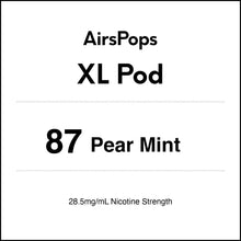 87 Pear Mint - AirsPops XL Vape Prefilled Pod 10ml in AIRSCREAM NZ