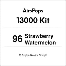 96 Strawberry Watermelon - AirsPops 13000 Vape Starter Kit in AIRSCREAM NZ