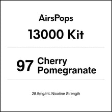 97 Cherry Pomegranate - AirsPops 13000 Vpae Starter Kit in AIRSCREAM NZ