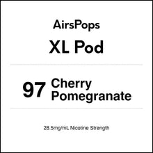 97 Cherry Pomegranate - AirsPops XL Vape Prefilled Pod 10ml in AIRSCREAM NZ