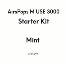 AirsPops M.USE 3000 Starter Kit - Mint