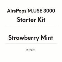 AirsPops M.USE 3000 Starter Kit -Strawberry Mint