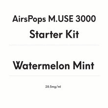 AirsPops M.USE 3000 Starter Kit -Watermelon Mint