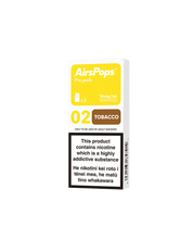 02 TOBACCO - AirsPops Pro Pods 2ml