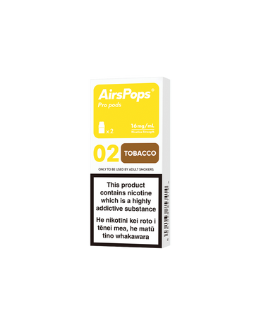 02 TOBACCO - AirsPops Pro Pods 2ml