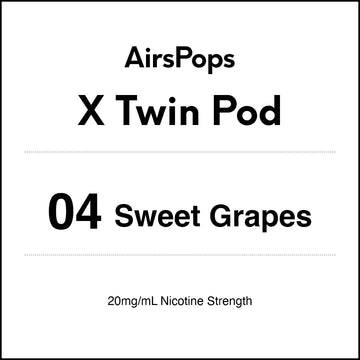 04 Sweet Grapes - AirsPops X Pod TWIN PACK in AIRSCREAM NZ