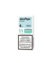 11 MENTHOL - AirsPops Pro Pods 2ml