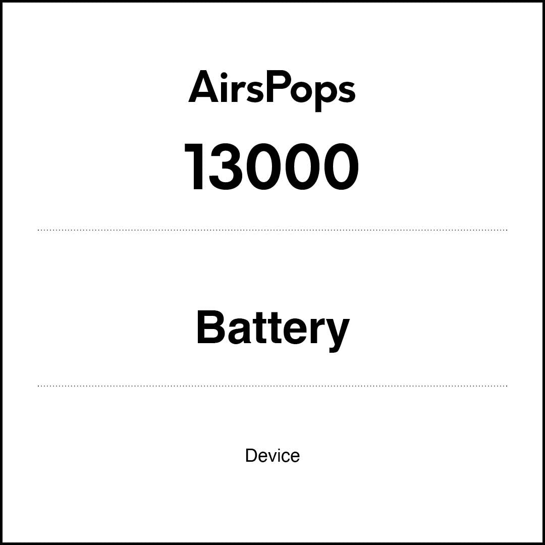 AirsPops 13000 Battery – AIRSCREAM NZ