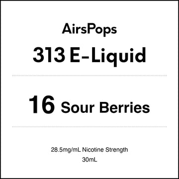 16 SOUR BERRIES  - AirsPops 313 E-LIQUID 30ml