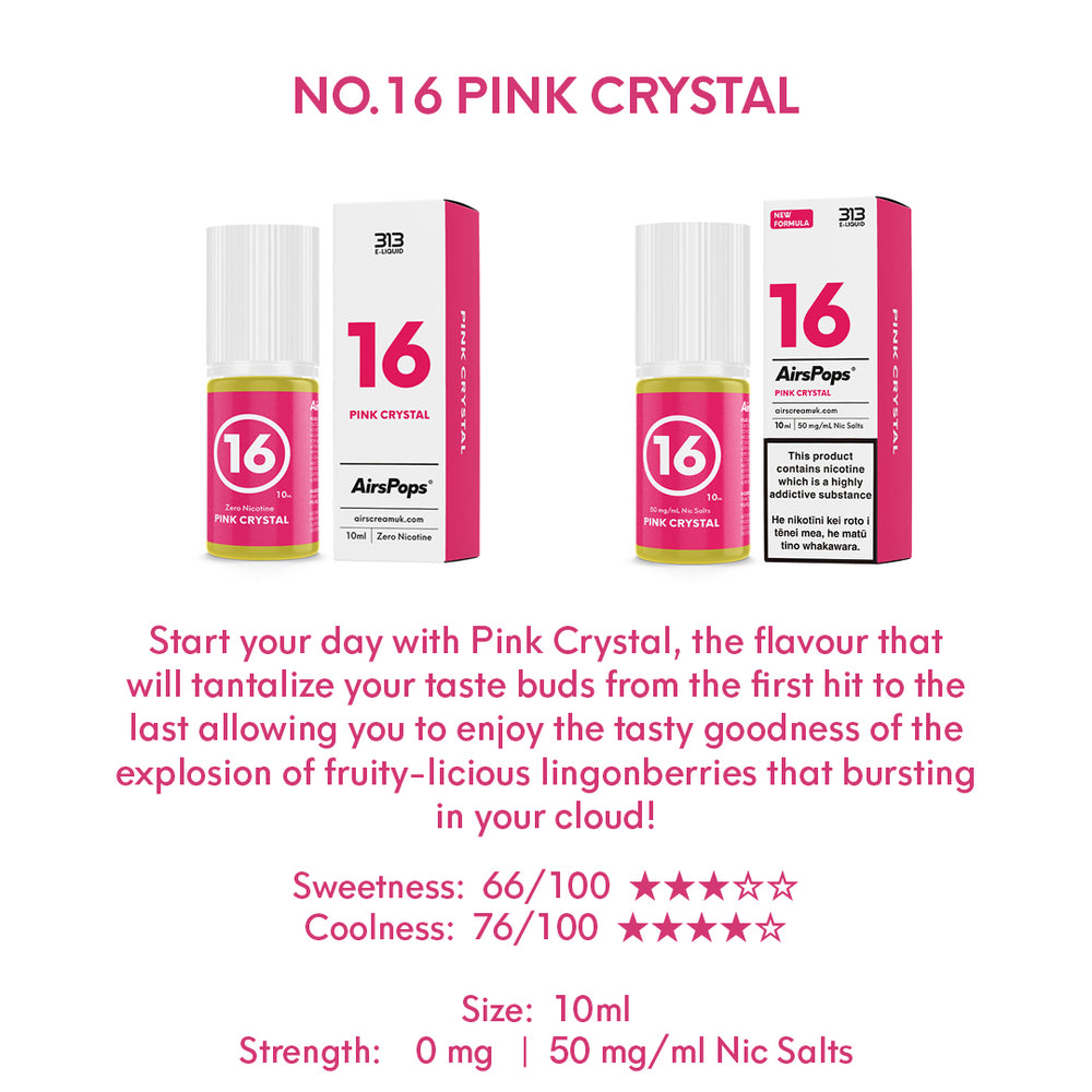 AIRSCREAM 313 E-LIQUID Pink Crystal 10ml