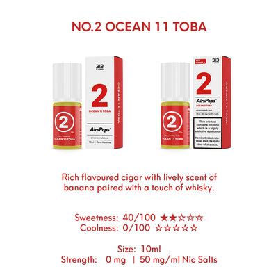 AIRSCREAM 313 E-LIQUID Ocean 11 Toba 10ml - AIRSCREAM NZ