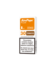 30 TOBACCO - AirsPops Pro Pods 2ml