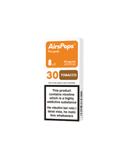 30 TOBACCO - AirsPops Pro Pods 2ml