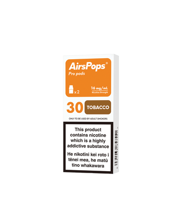 30 TOBACCO - AirsPops Pro Pods 2ml