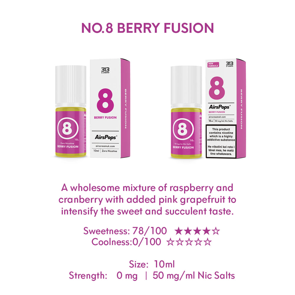 AIRSCREAM 313 E-LIQUID Berry Fusion 10ml - AIRSCREAM NZ