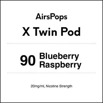 90 Blueberry Raspberry - AirsPops X Pod TWIN PACK in AIRSCREAM NZ