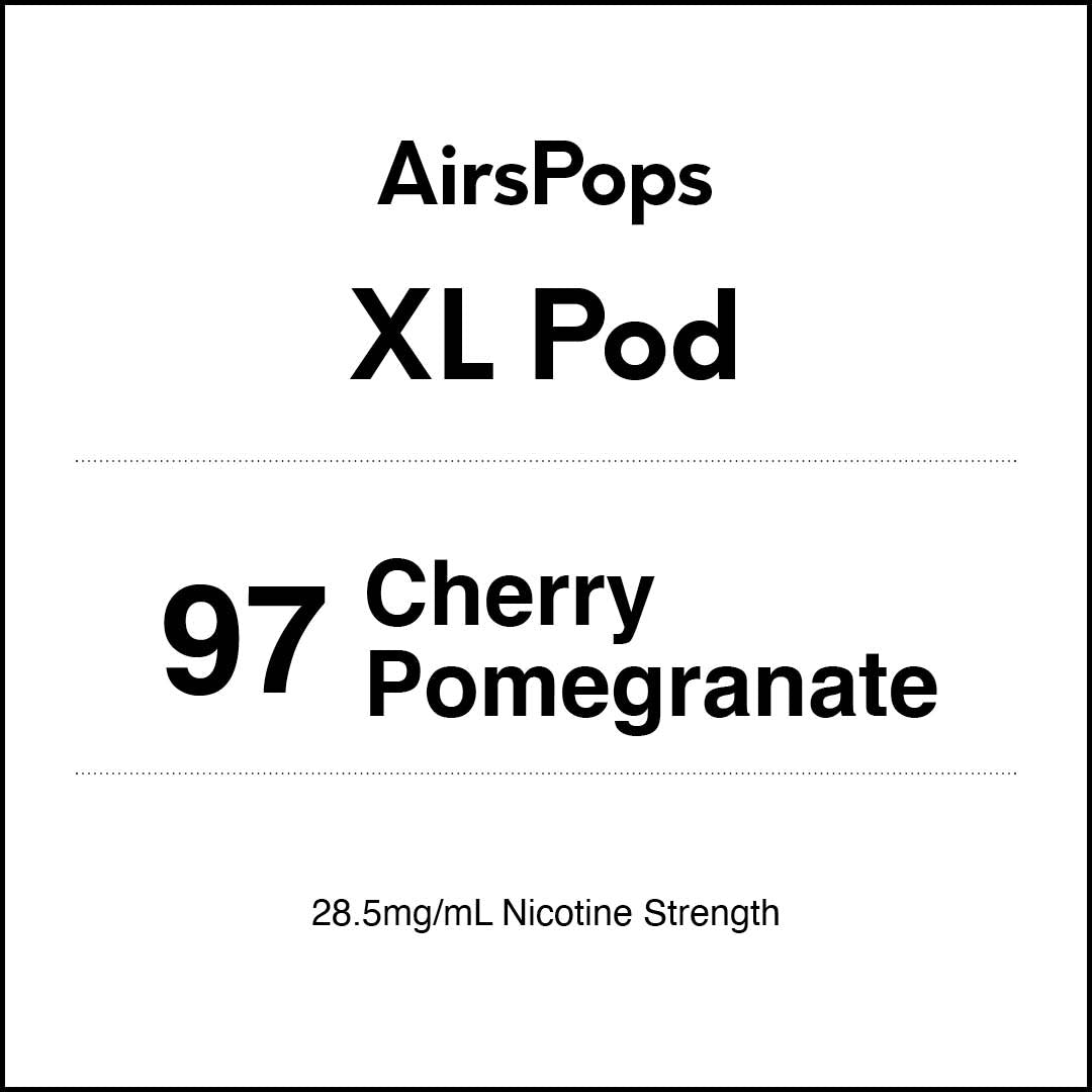97 Cherry Pomegranate - AirsPops XL Pod 10ml  AIRSCREAM NZ