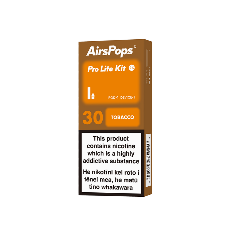 AIRSCREAM AirsPops Pro Lite Kit - Tobacco (Prev. Virginia Toba)