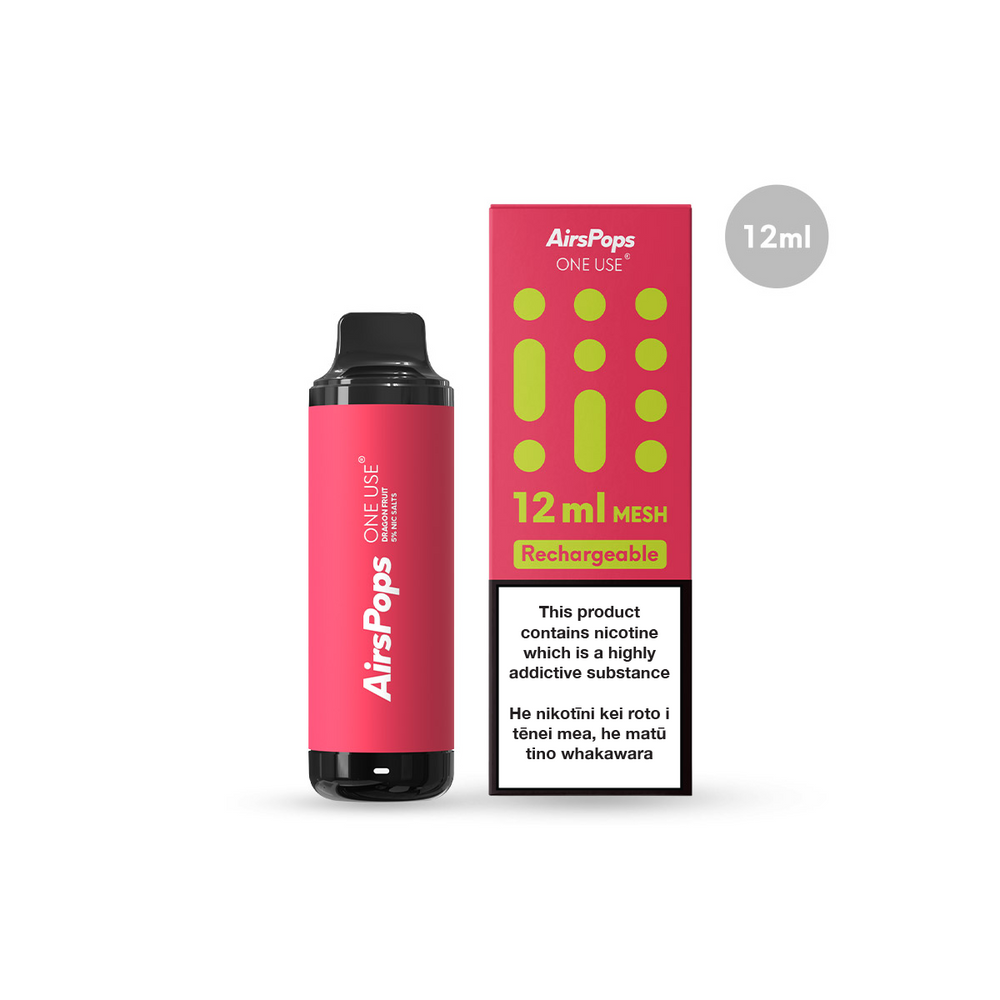Dragon Fruit -- AIRSCREAM AirsPops ONE USE (Disposable) 12ml Mesh