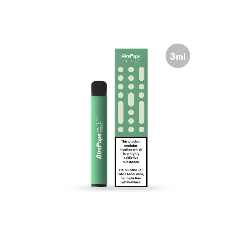 Menthol Toba -- AIRSCREAM AirsPops ONE USE (Disposable) 3ml