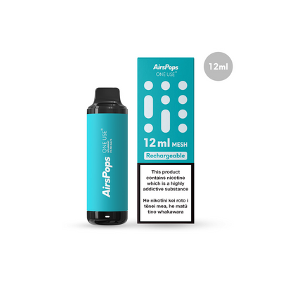 Spearmint-- AIRSCREAM AirsPops ONE USE (Disposable) 12ml Mesh