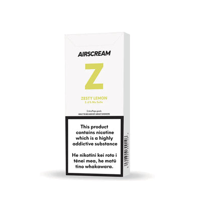 Zesty Lemon -- AIRSCREAM AirsPops 1.6ML Pods - AIRSCREAM NZ