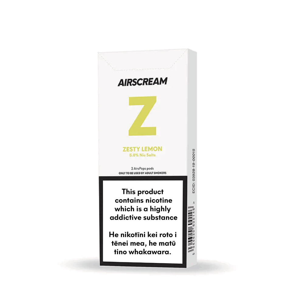 Zesty Lemon -- AIRSCREAM AirsPops 1.6ML Pods - AIRSCREAM NZ