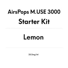 AirsPops M.USE 3000 Starter Kit - Lemon - AIRSCREAM NZ