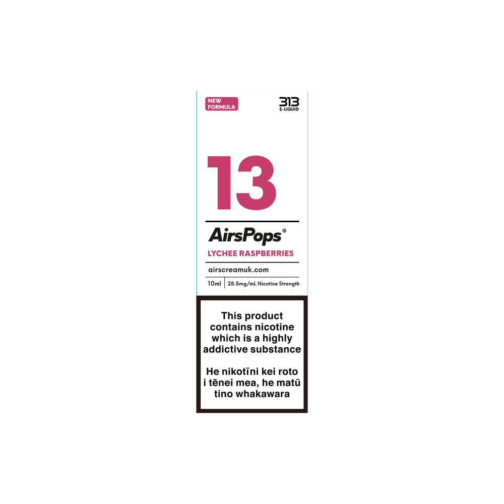 NO. 13 LYCHEE RASPBERRIES (Lychee Raspberry) - AirsPops 313 E-LIQUID 10ml
