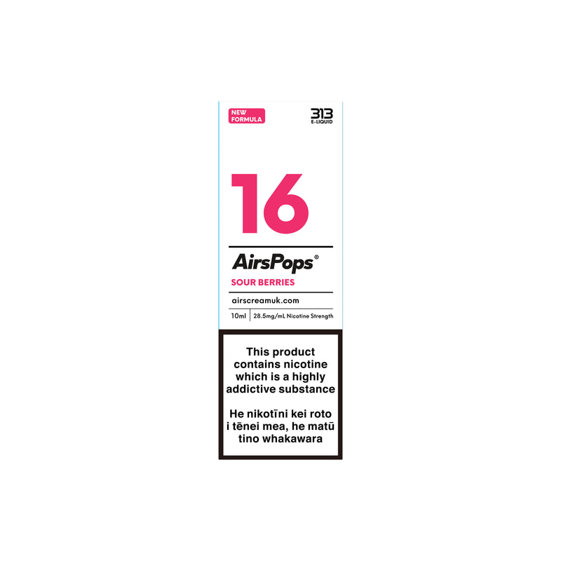 NO. 16 SOURE BERRIES (Pink Crystal) - AirsPops 313 E-LIQUID 10ml