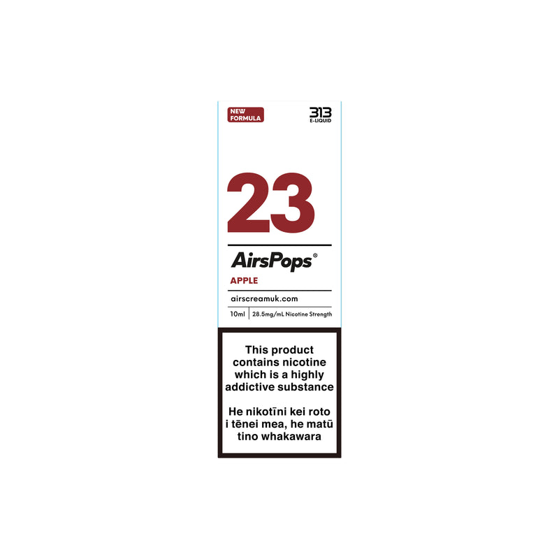 NO. 23 APPLE (Red Apple) - AirsPops 313 E-LIQUID  10ML