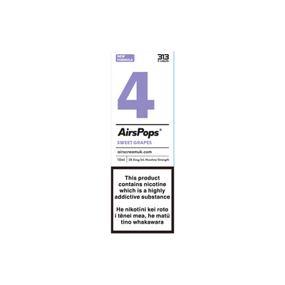 NO. 04 SWEET GRAPE (Freezy Grape) - AirsPops 313 E-LIQUID 10ml - AIRSCREAM NZ