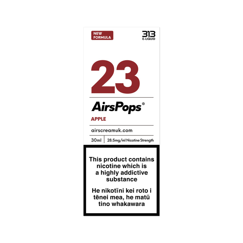 NO. 23 APPLE (Red Apple) - AirsPops 313 E-LIQUID 30ML