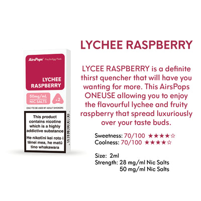 NO.13 LYCHEE RASPBERRIES (Lychee Raspberry) - AirsPops Pro Pods 2ml