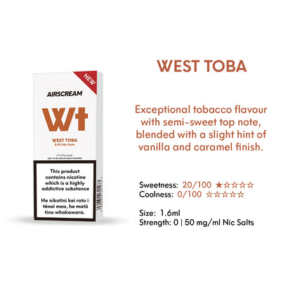West Toba -- AIRSCREAM AirsPops 1.6ML Pods