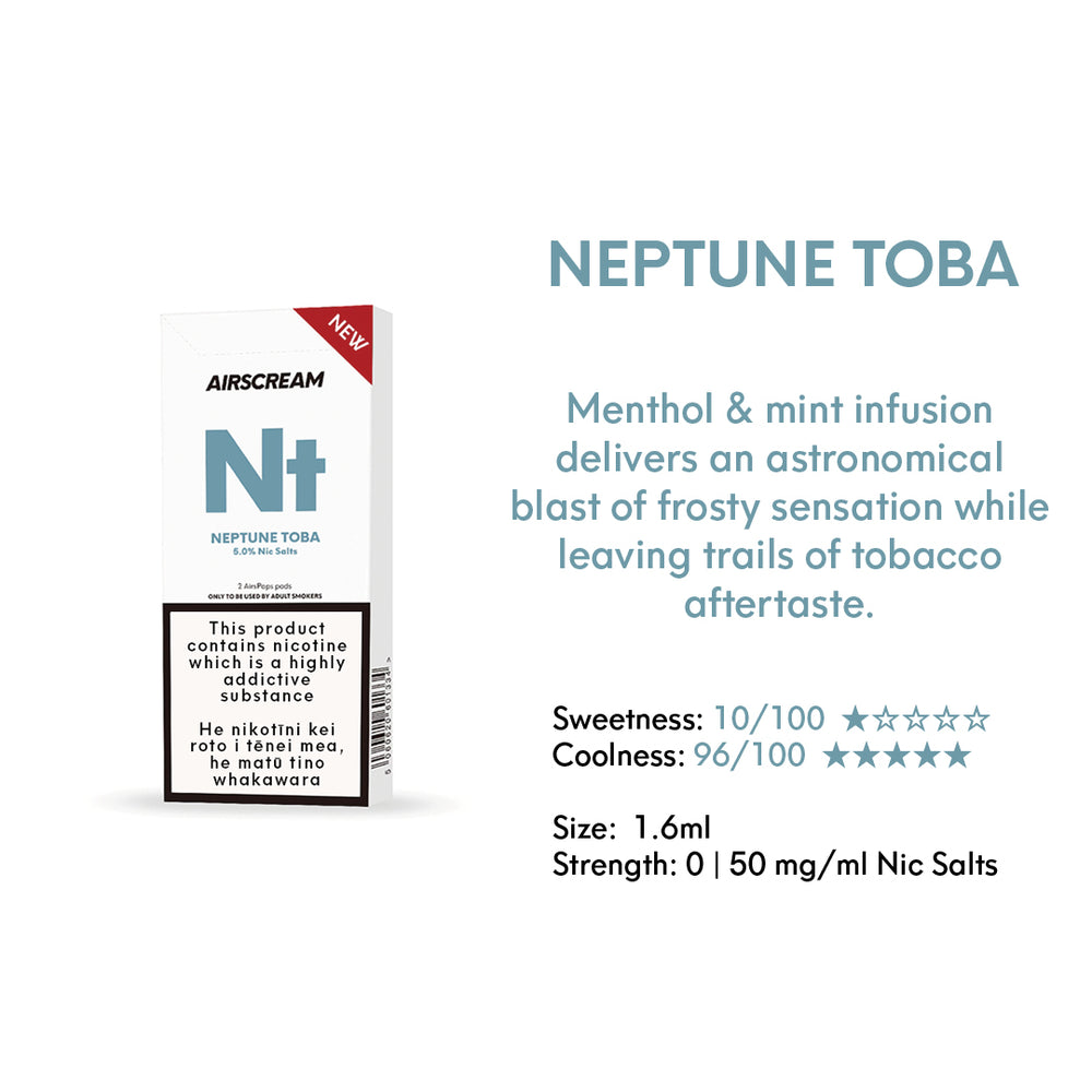 Neptune Toba -- AIRSCREAM AirsPops 1.6ML Pods