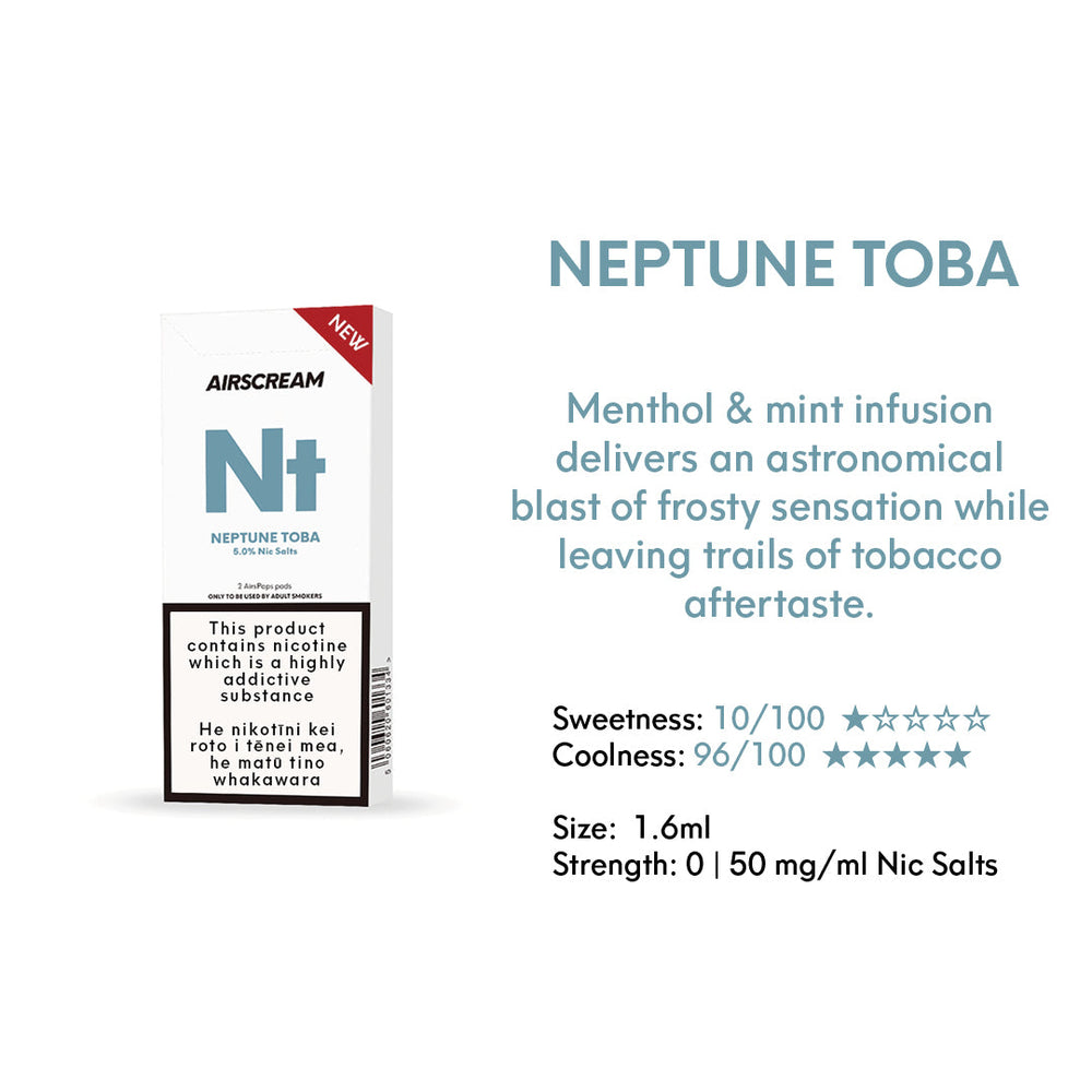 10 pack Bundle - Neptune Toba 1.6ML Pods