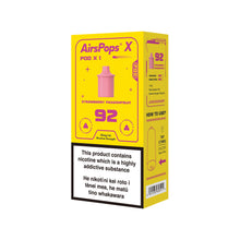 92 Strawberry Passionfruit - AirsPops X Pod SINGLE PACK