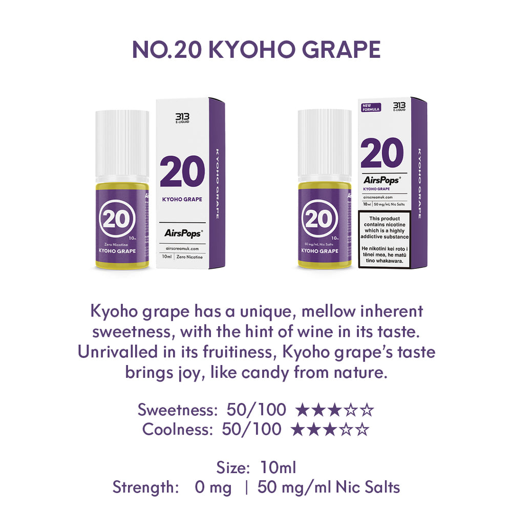 NO. 20 GRAPE (Kyoho Grape) - AirsPops 313 E-LIQUID 10ml