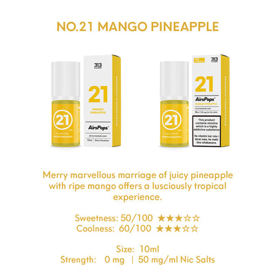 HALF PRICE - 313 E-LIQUID Mango Pineapple 10ml